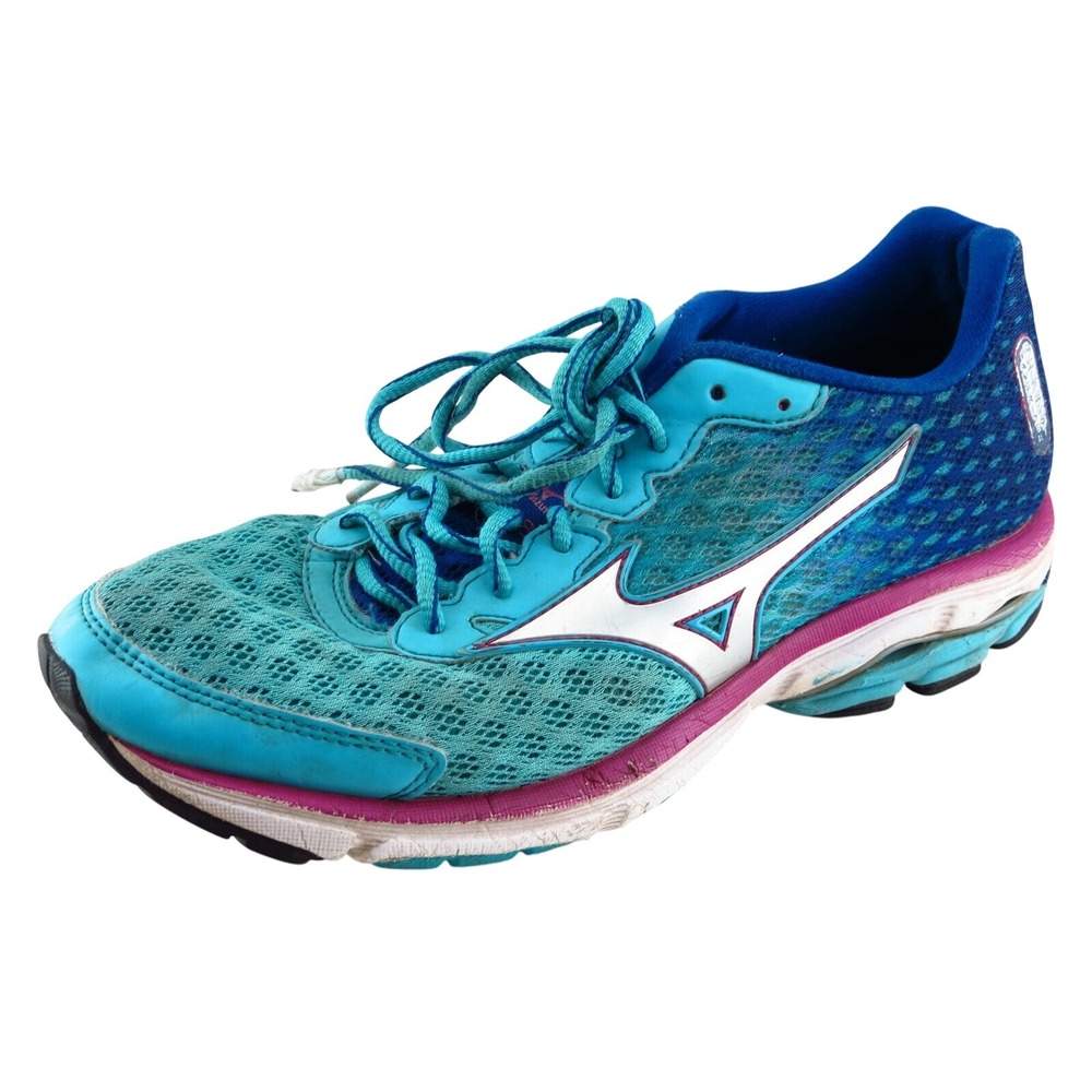Mizuno Women's Wave Rider 18 Running Shoes Size 9 Blue‎ Synthetic Lightweight